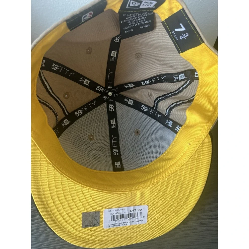 Golden State Warriors San Francisco NBA Fitted New Era 59FIFTY Hat NEW 7 3/4 NWT